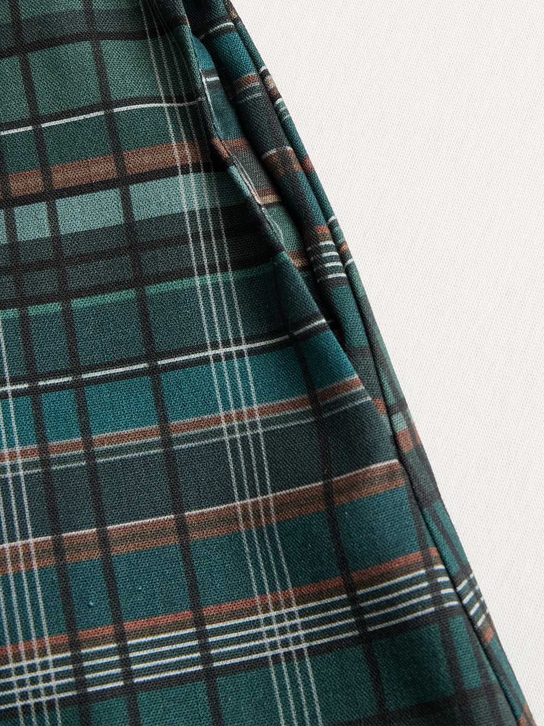 Lydia | Plaid Lapel Single-Breasted Shirt Maxi Dress