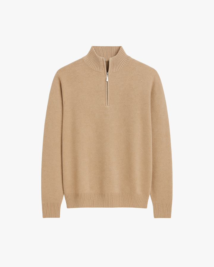 Modern Half-Zip Knit Sweater