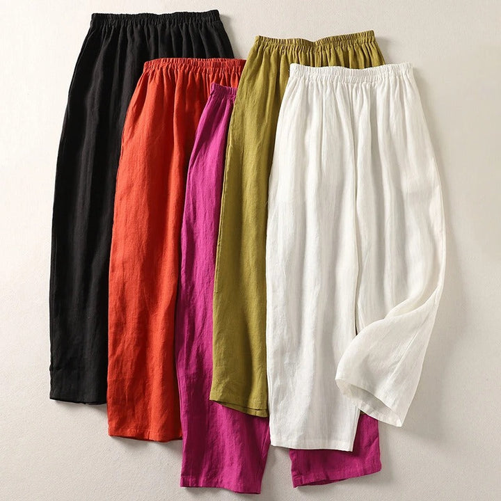 Amalia™ — Flowy cotton and linen pants