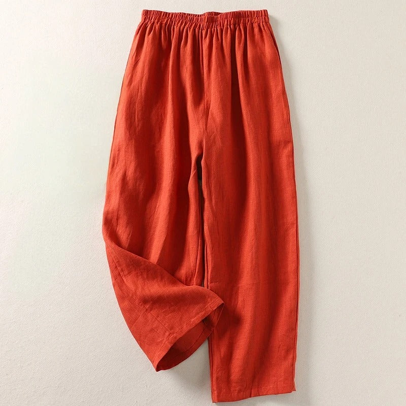 Amalia™ — Flowy cotton and linen pants