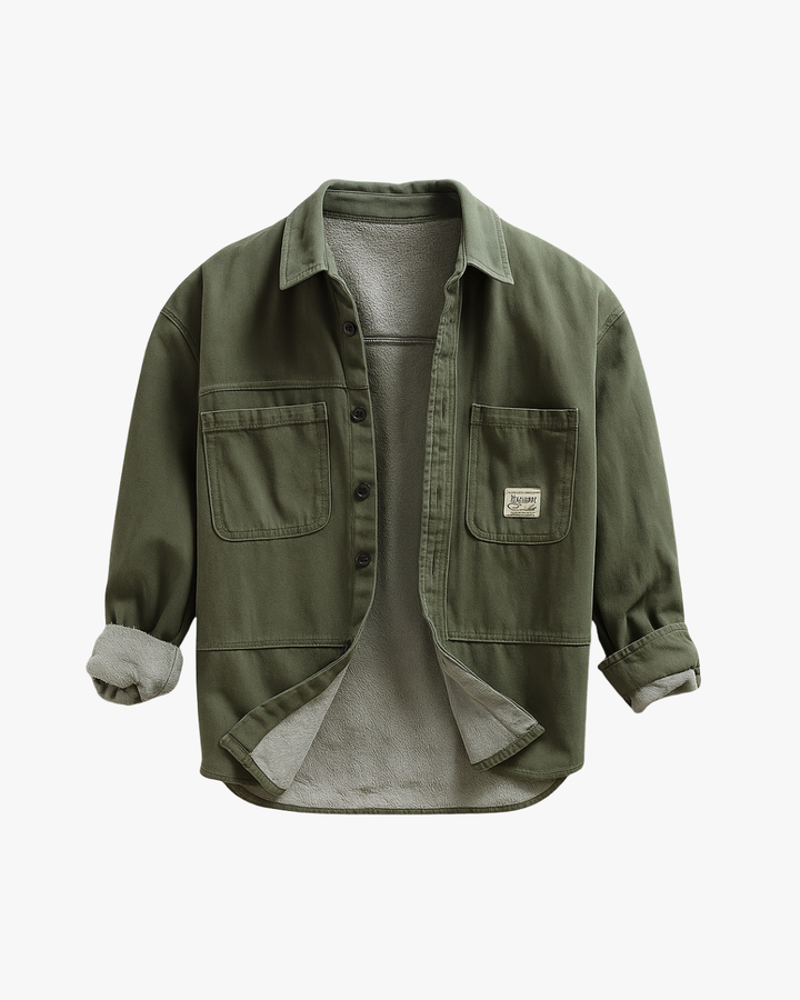 Cargo Fleece Overshirt Jacket