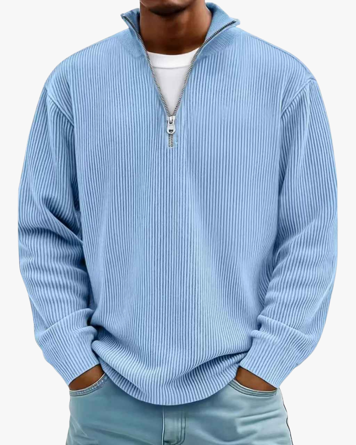 Modern Half-Zip Knit Sweater