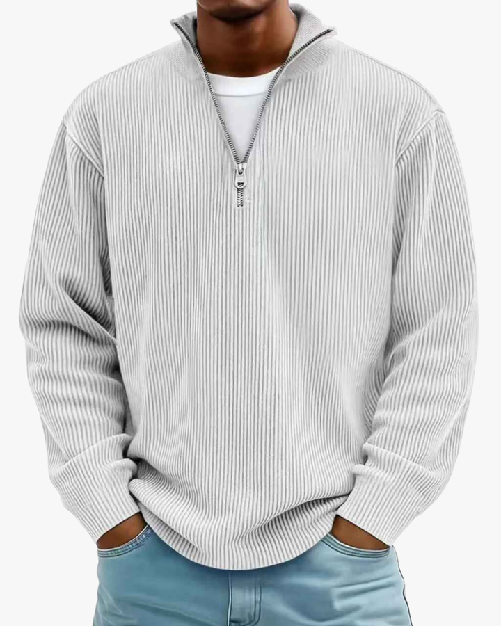 Modern Half-Zip Knit Sweater