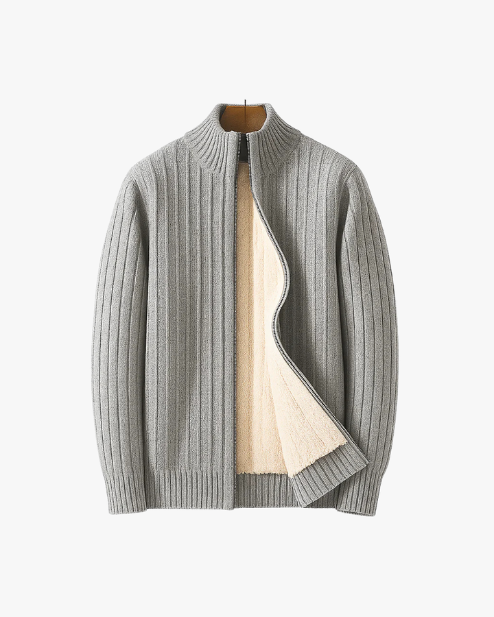 Elevated Cashmere Zip Cardigan