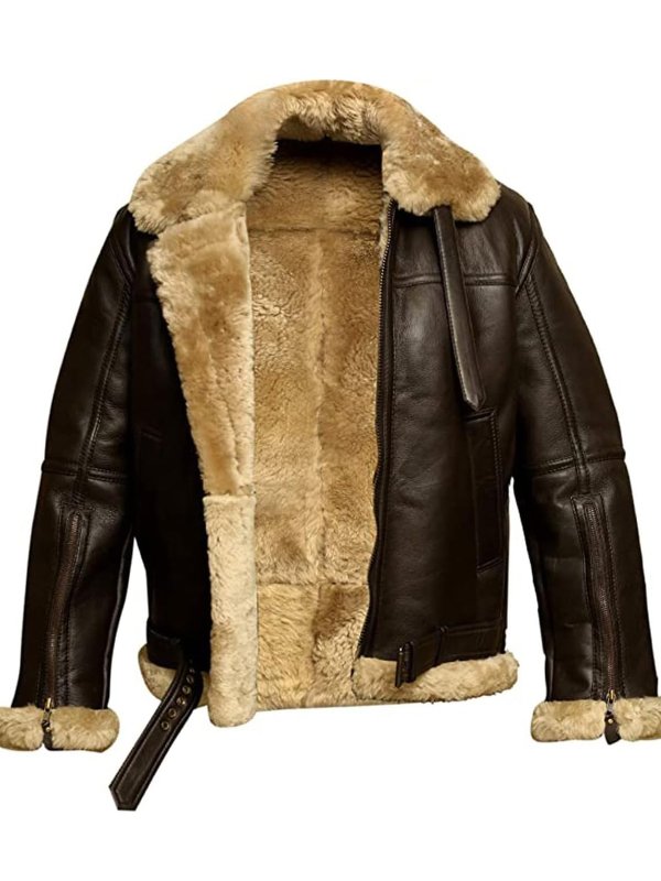 Classic Shearling Leather Jacket