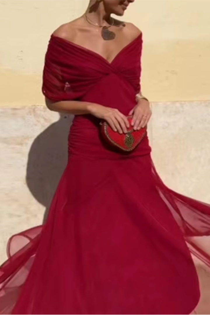 Louise | Elegant V-neck Maxi Party Dress