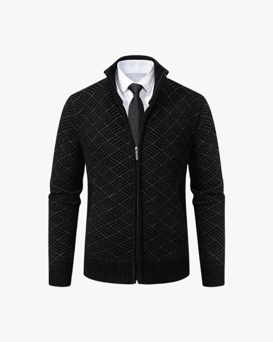 Modern Structured Knit Cardigan