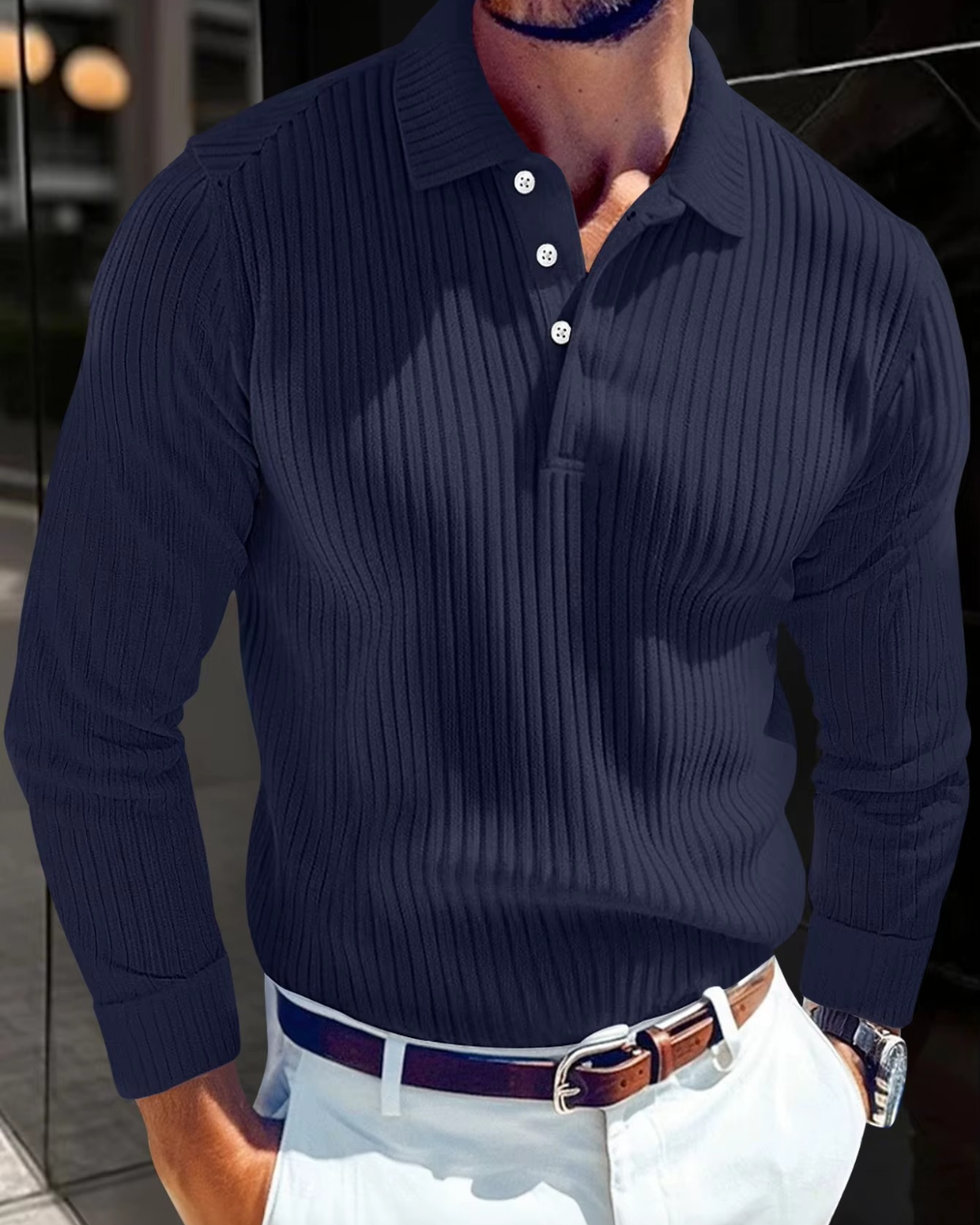 Clean Structure Polo Shirt