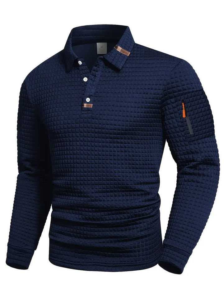 Modern Long-Sleeve Polo