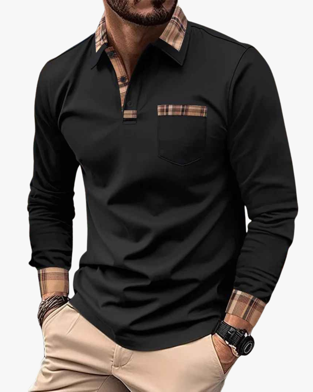 Modern Long Sleeve Polo
