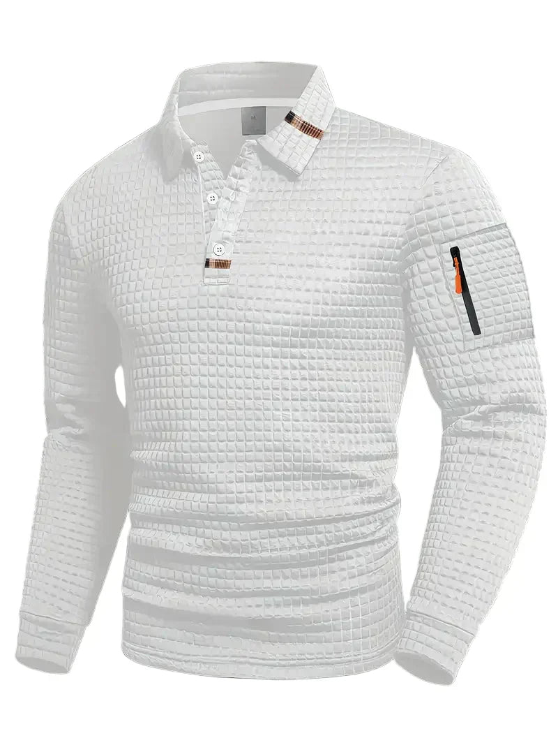 Modern Long-Sleeve Polo