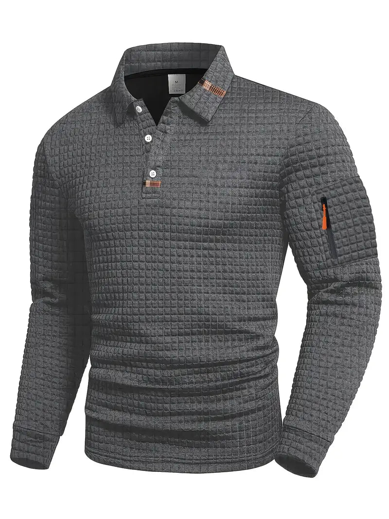 Modern Long-Sleeve Polo