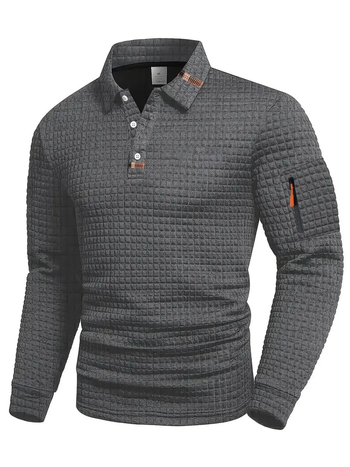Modern Long-Sleeve Polo