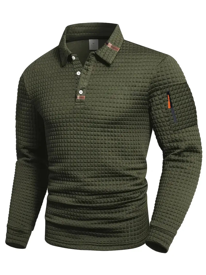 Modern Long-Sleeve Polo