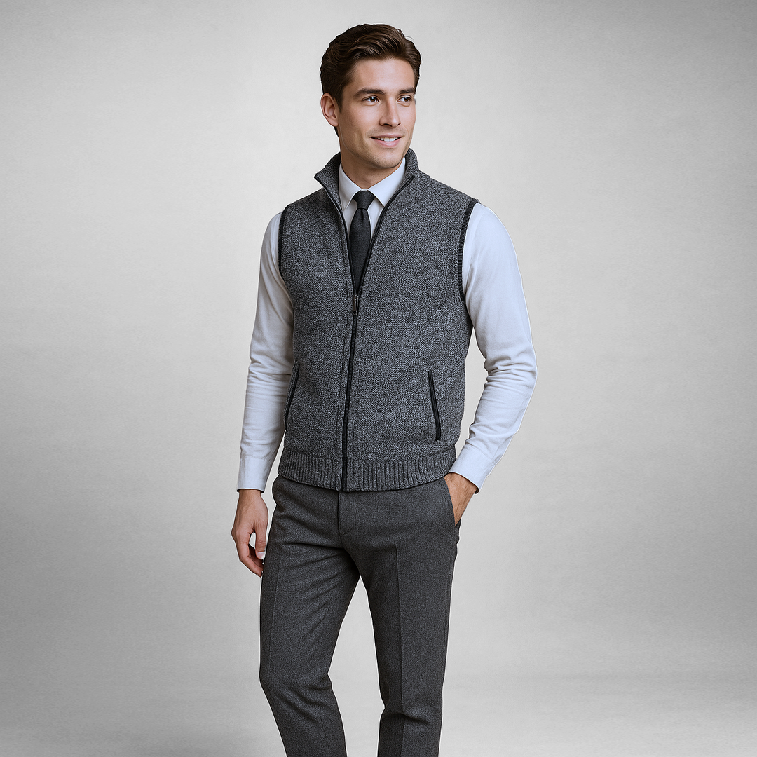 Refined Zip Vest