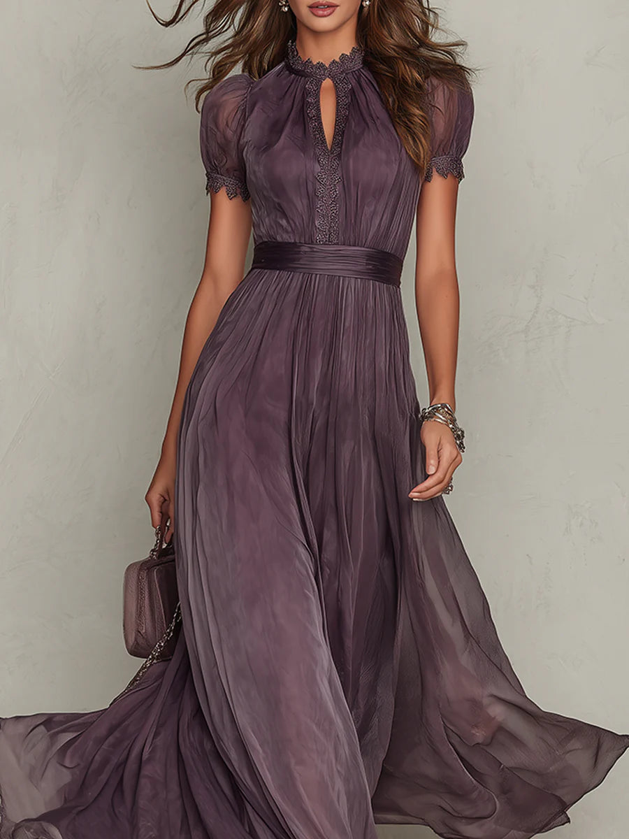 Ashley | Vintage Chiffon Maxi Dress