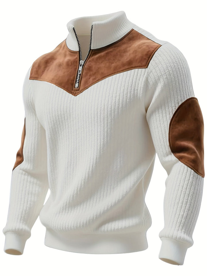 Refined Half-Zip Sweater for Effortless Style